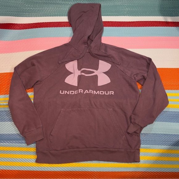 Under Armour Purple Hoodie Sweater Men’s Size Medium - Picture 1 of 3